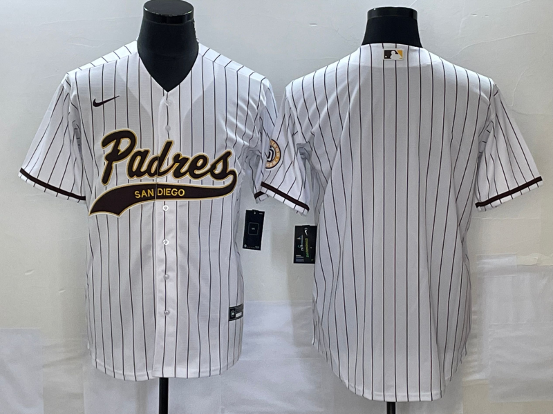 Men's San Diego Padres White Blank Jersey Joint Edition